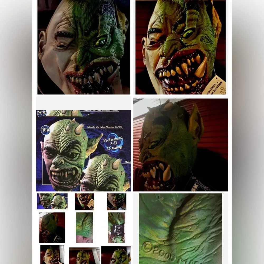 MALACHI MAN MONSTER  PROFESSIONAL  3D DETAILING BY MASK ILLUSSIONS FROM 2000